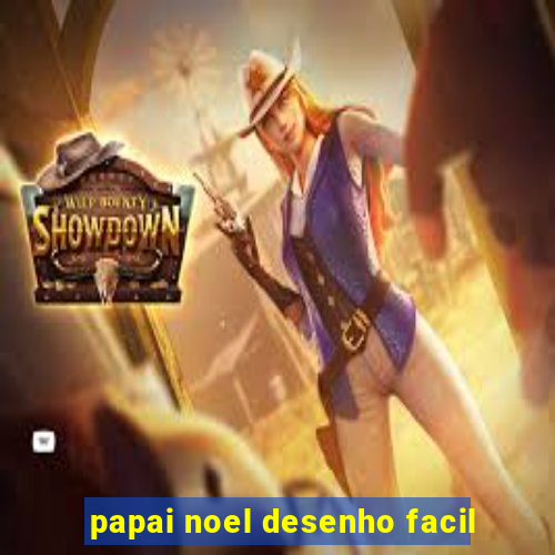 papai noel desenho facil